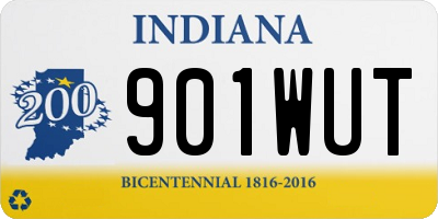 IN license plate 901WUT