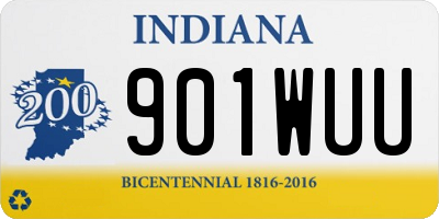 IN license plate 901WUU