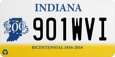 IN license plate 901WVI