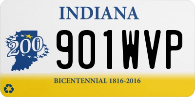 IN license plate 901WVP