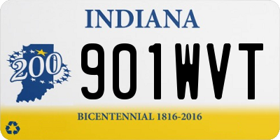 IN license plate 901WVT
