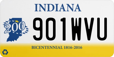IN license plate 901WVU