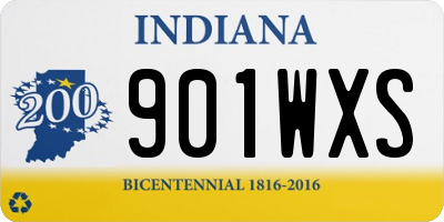 IN license plate 901WXS