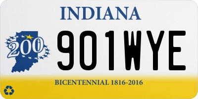 IN license plate 901WYE