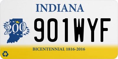 IN license plate 901WYF