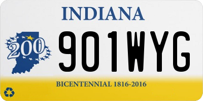 IN license plate 901WYG