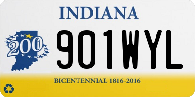 IN license plate 901WYL