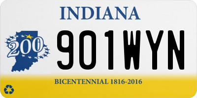IN license plate 901WYN