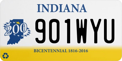 IN license plate 901WYU