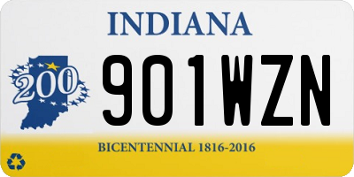 IN license plate 901WZN