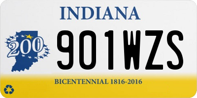IN license plate 901WZS