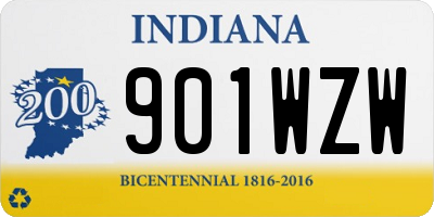 IN license plate 901WZW