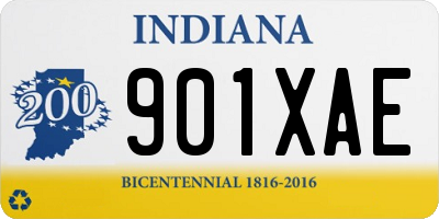 IN license plate 901XAE