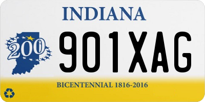 IN license plate 901XAG