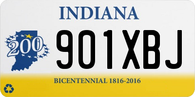 IN license plate 901XBJ