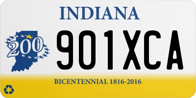 IN license plate 901XCA