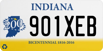 IN license plate 901XEB