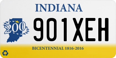 IN license plate 901XEH