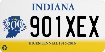 IN license plate 901XEX