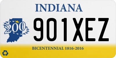 IN license plate 901XEZ