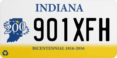 IN license plate 901XFH
