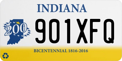 IN license plate 901XFQ