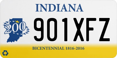 IN license plate 901XFZ