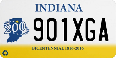 IN license plate 901XGA