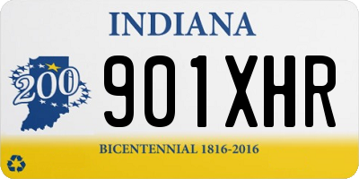 IN license plate 901XHR