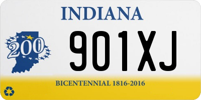 IN license plate 901XJ