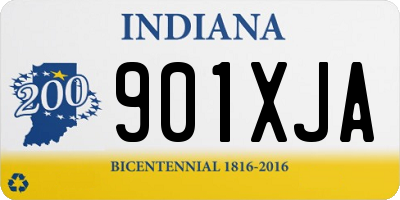 IN license plate 901XJA