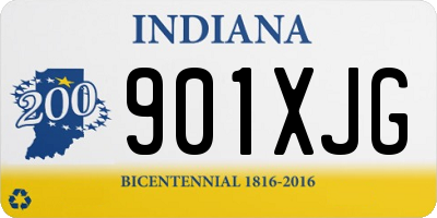 IN license plate 901XJG