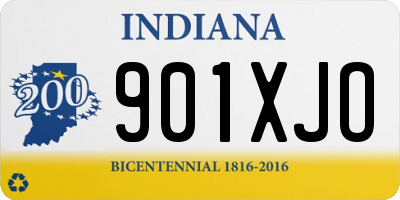 IN license plate 901XJO
