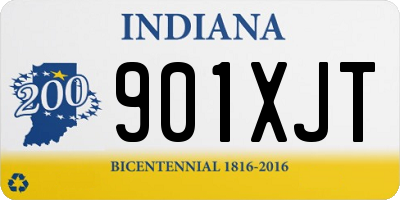 IN license plate 901XJT
