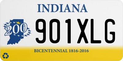 IN license plate 901XLG
