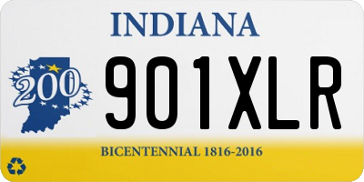 IN license plate 901XLR