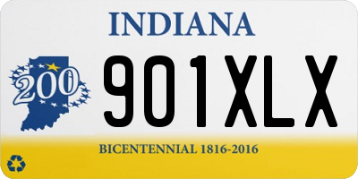 IN license plate 901XLX