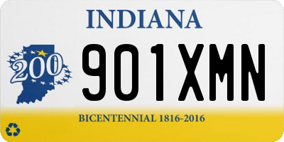IN license plate 901XMN