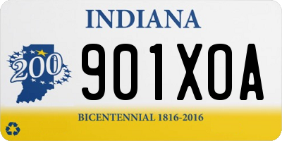IN license plate 901XOA