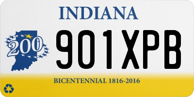 IN license plate 901XPB