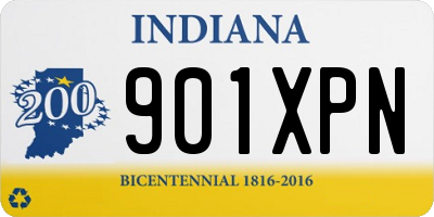IN license plate 901XPN