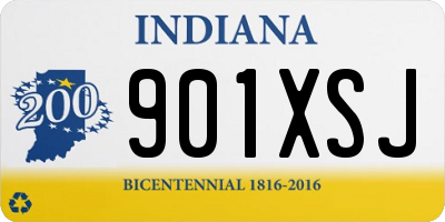 IN license plate 901XSJ