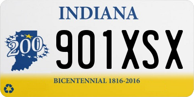 IN license plate 901XSX