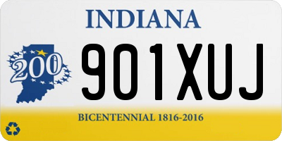 IN license plate 901XUJ
