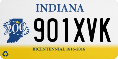 IN license plate 901XVK