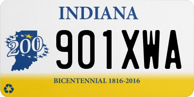 IN license plate 901XWA
