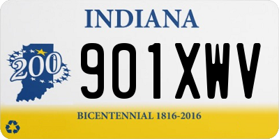 IN license plate 901XWV