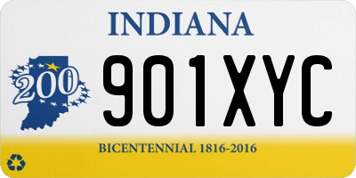IN license plate 901XYC