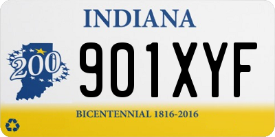 IN license plate 901XYF