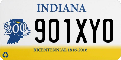 IN license plate 901XYO